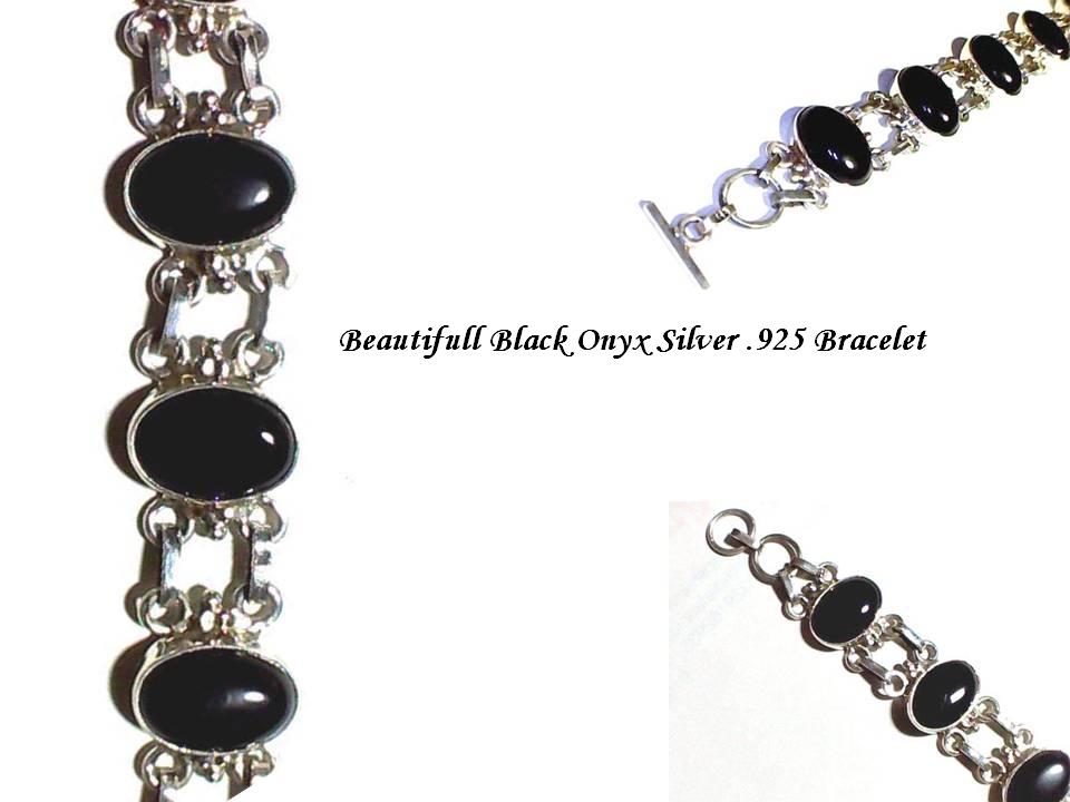 Manufacturers Exporters and Wholesale Suppliers of Black Onyx Bracelet Jaipur Rajasthan